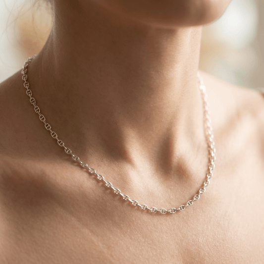 Chained – Minimalist Sterling Silver Necklace