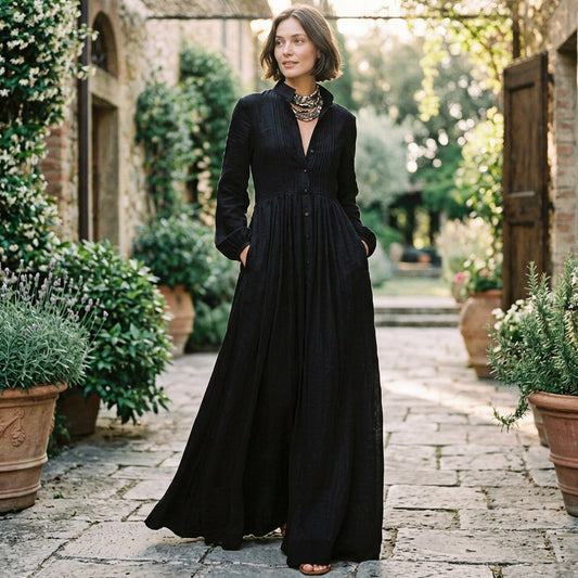 Sloane - Chic Long Sleeve Maxi Dress for Women