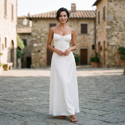 Camila - Elegant Maxi Dress for Women with Ruched Bodice DONE 05-23-2026