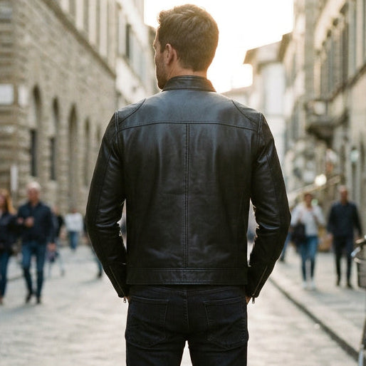 Classic Black Motorcycle Jacket
