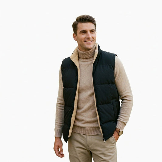 Elegant Lightweight Men's Vest for Autumn and Spring