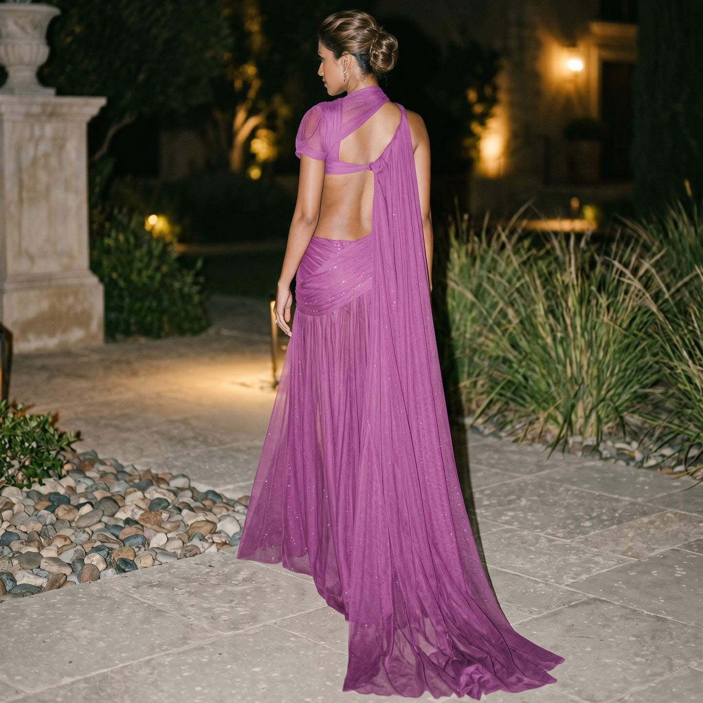 Elegant Purple Formal Dress for Wedding Guests and Cocktail Parties DONE