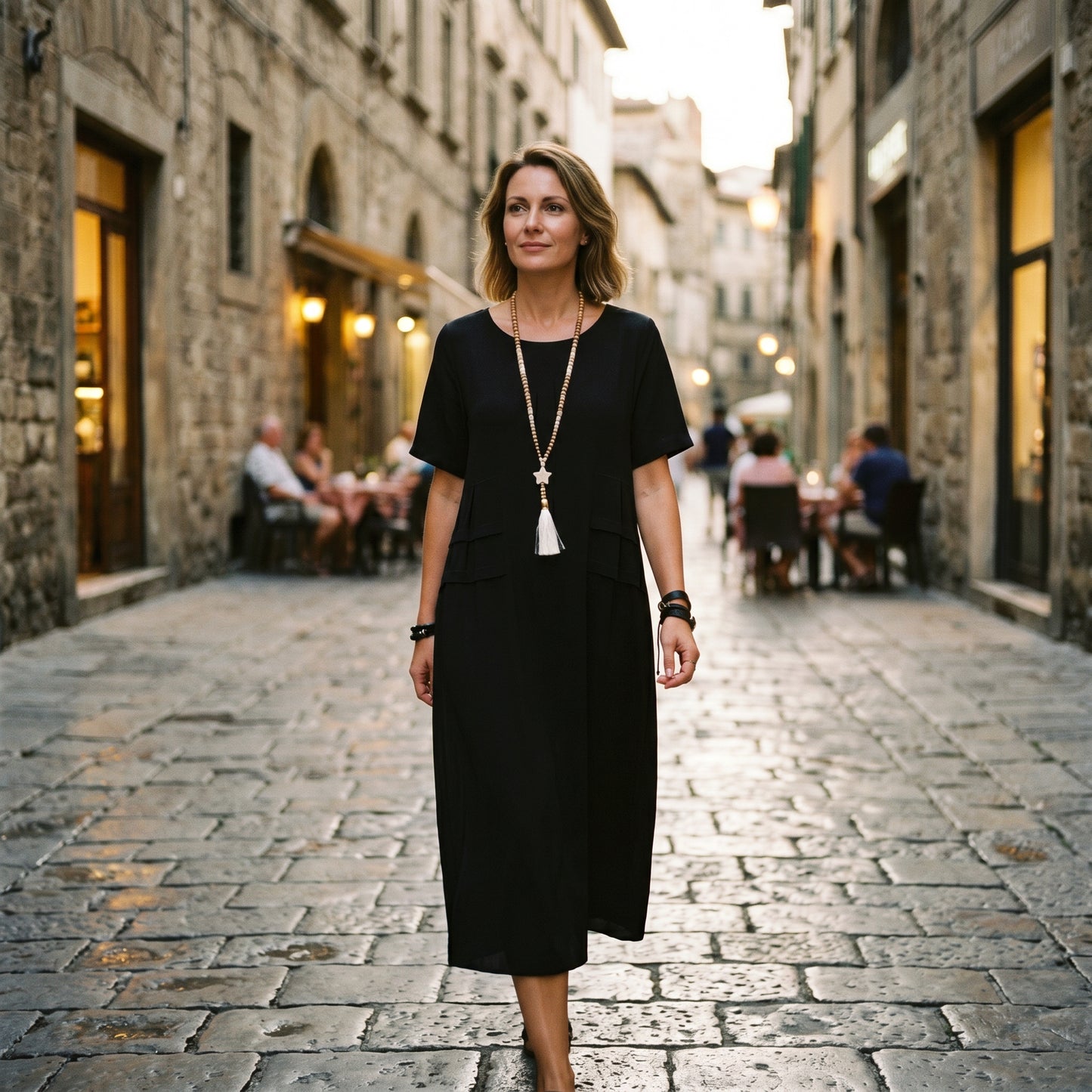 Eliza - Elegant Midi Dress for Women with Pockets DONE 05-10-2026