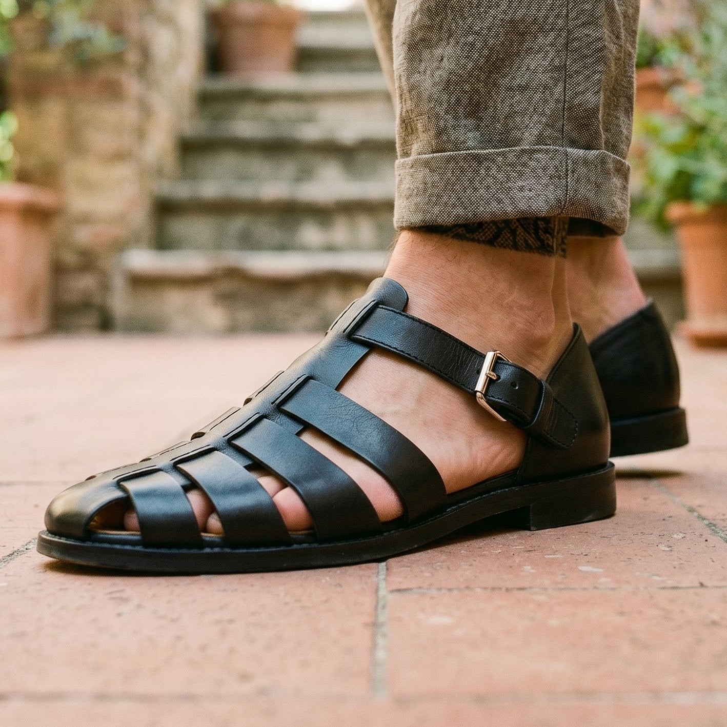 Ethan | Stylish Comfortable Mens Leather Sandals DONE 05-27-2026
