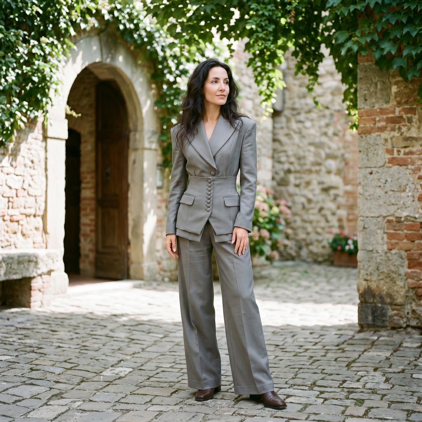 Everlynn - Elegant Blazer and Wide Leg Pant Suit for Women DONE 05-14-2026