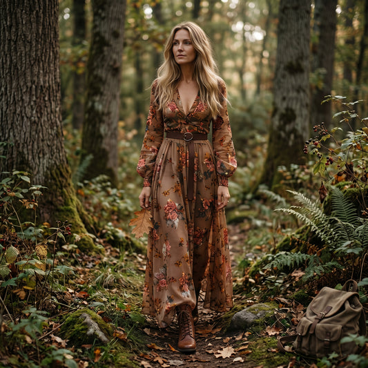 Floral Maxi Summer Dress for Women - Elegant Wedding Guest Dresses DONE