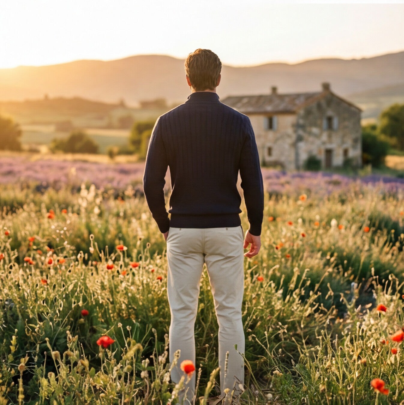 Lightweight Quarter Zip Sweater for Men