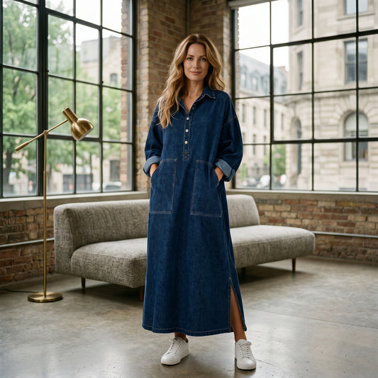 Margot - Oversized Denim Maxi Dress for Women DONE 05-23-2026