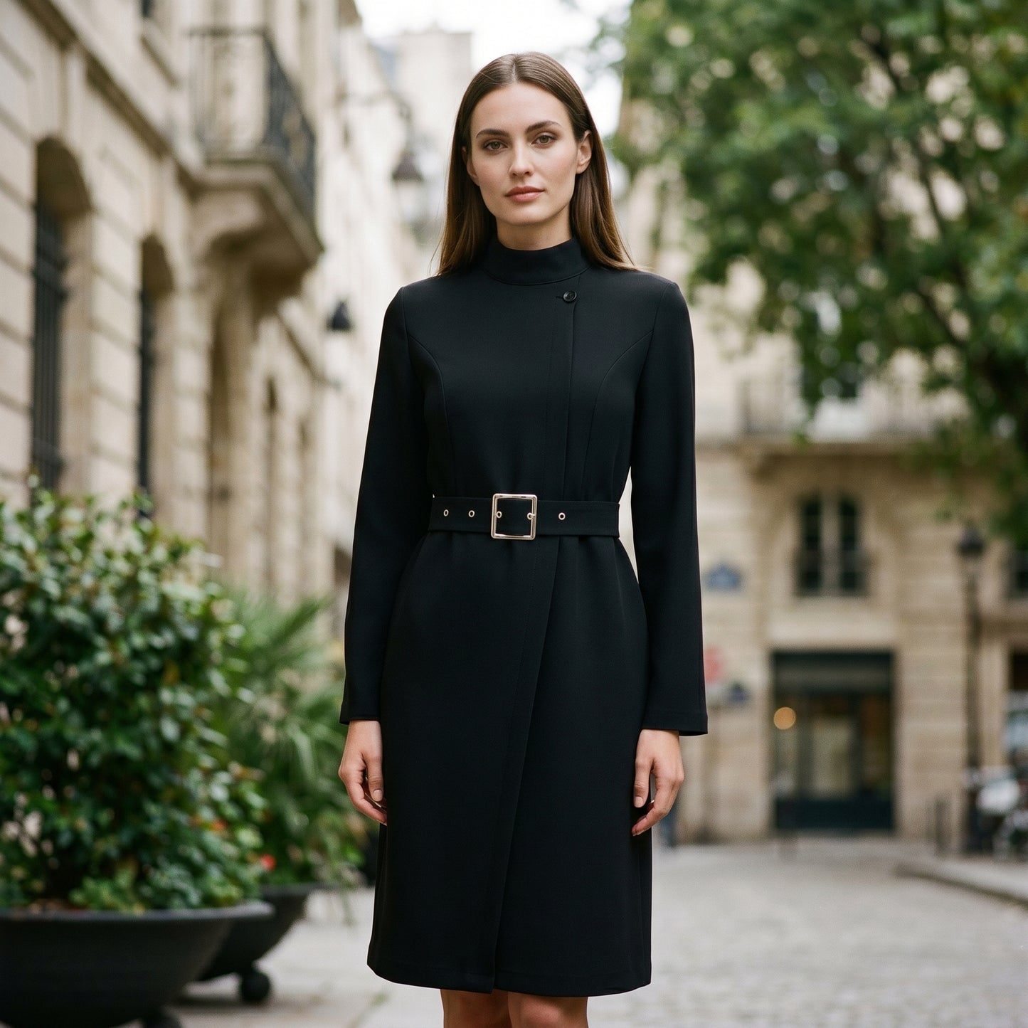 Sabrina - Elegant Black A-Line Dress for Women DONE 06-11-2026