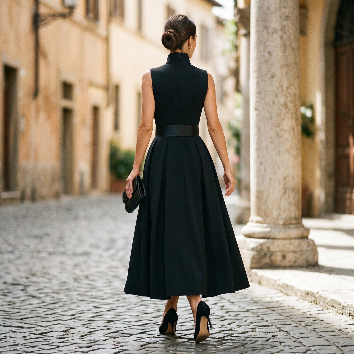 Sophia - Elegant High-Neck Maxi Dress for Women DONE