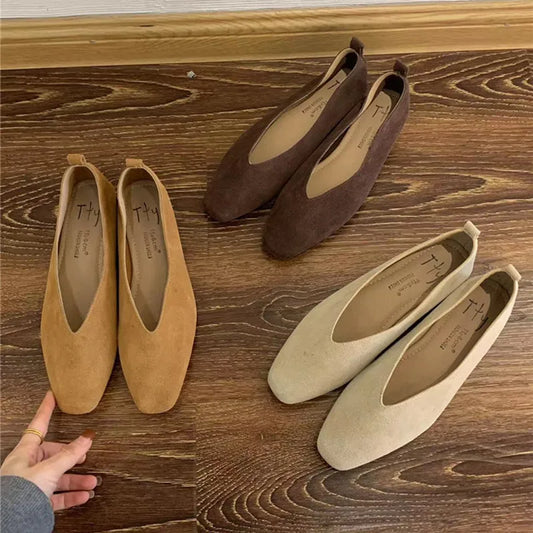 Sophia | Stylish Vintage Soft Leather Ballet Flats for Women 1