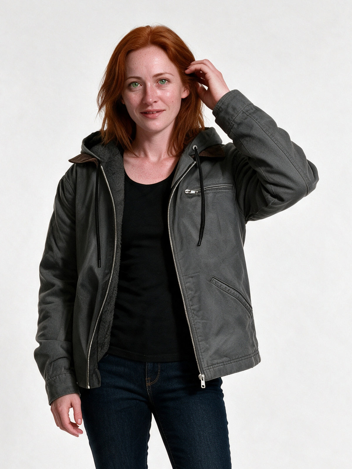 Adeline - Chic Autumn Jacket Ladies for Warmth and Style - Gray