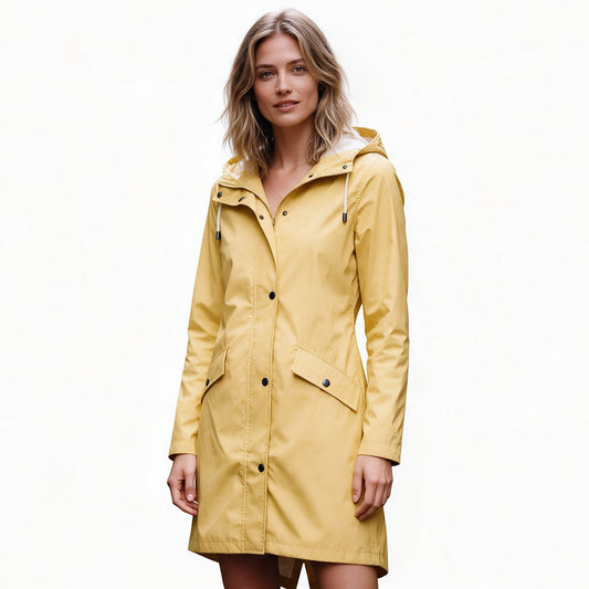 Avery - Elegant Mid Length Ladies Windbreaker Jacket