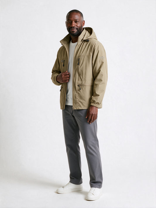 Lucas - Men's Hooded Water-Resistant Outdoor Shell Jacket - view 2