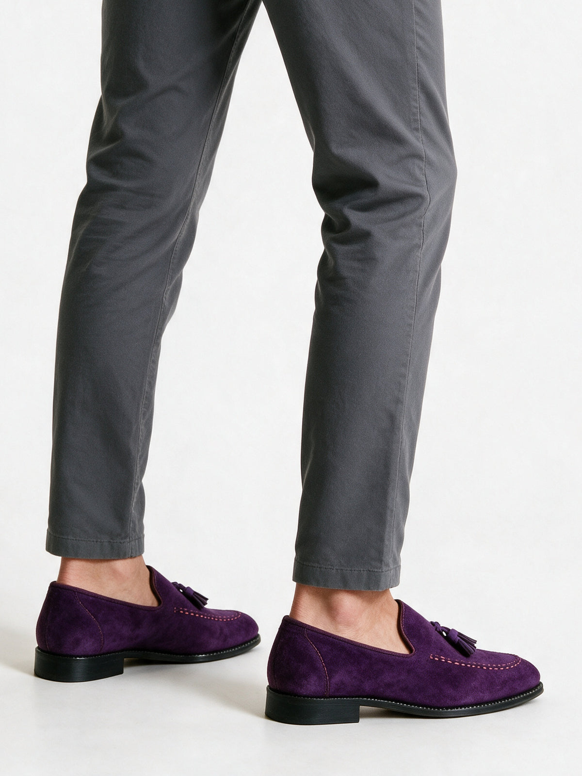 Marcello - Men's Tassel Loafers with Stitched Toe - view 5
