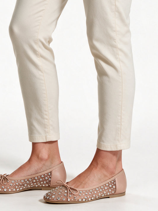 Rhinestone Embellished Ballet Flats for Women - view 2