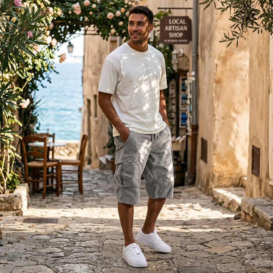Sebastian - Stylish Men's Cargo Shorts with Multi Pockets