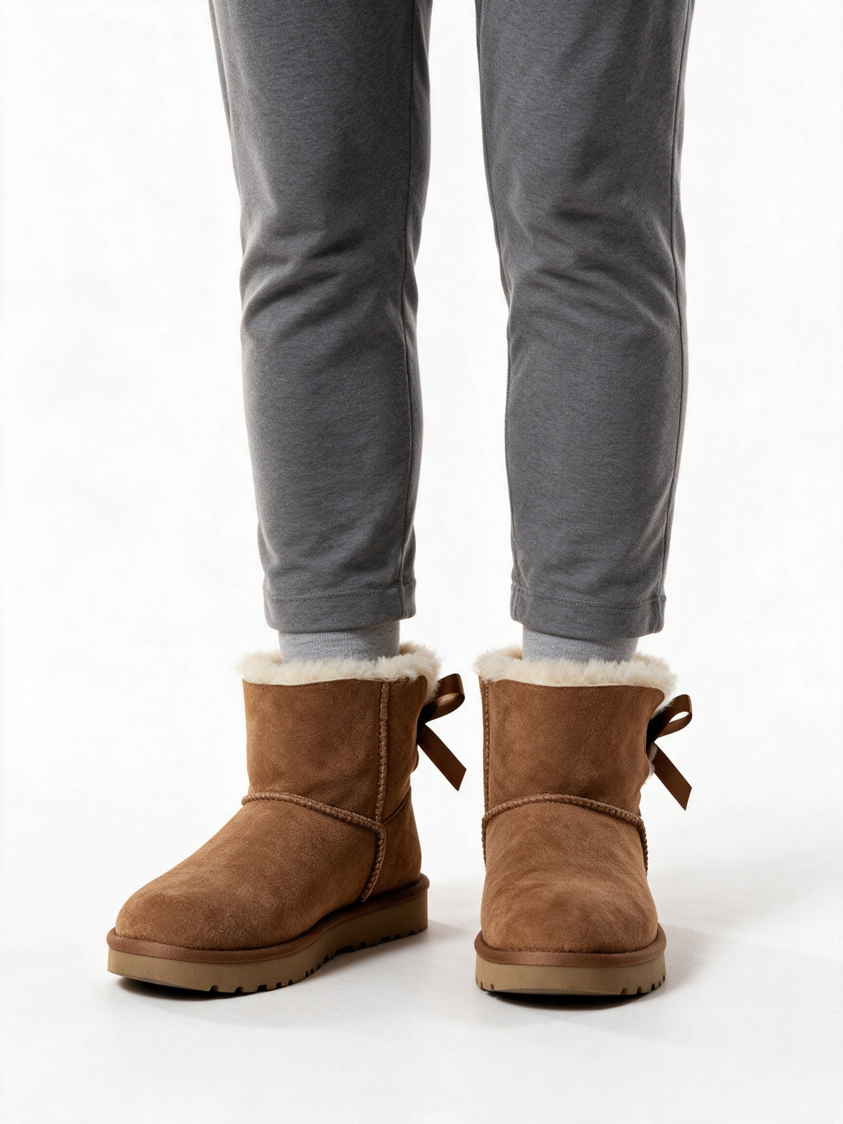 Siri - Women's Classic Pull On Boots in Seven Styles - Chestnut Bow Back