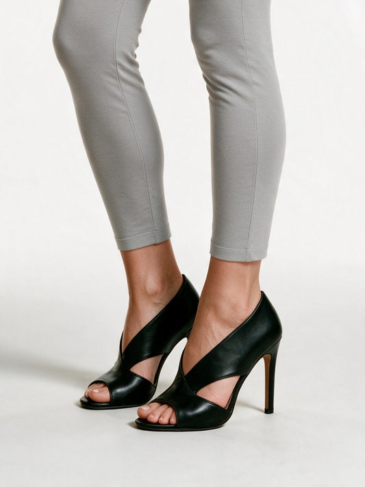 Claudia - Women's Cut-Out Peep Toe Stiletto Heels - view 2