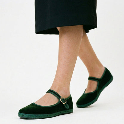 Thais - Stylish Casual Velvet Ballet Flats