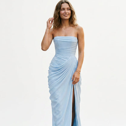 Tracy - Elegant Strapless Maxi Dress for Women