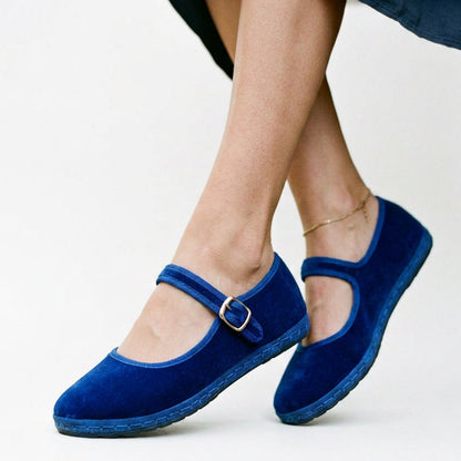 Thais - Stylish Casual Velvet Ballet Flats