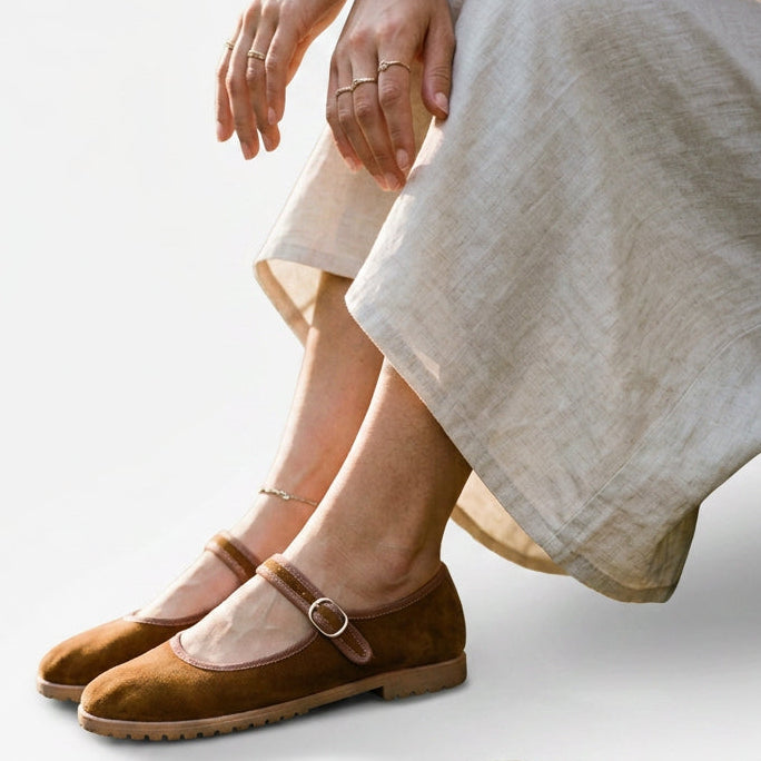 Thais - Stylish Casual Velvet Ballet Flats