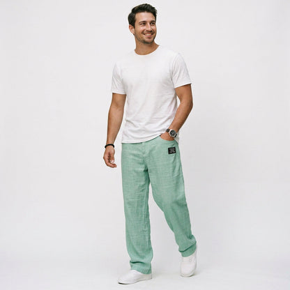 Gabriel - Elegant Wide Leg Linen Pants for Men