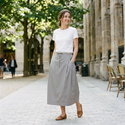 Lillian - Elegant Plus Size Maxi Skirt