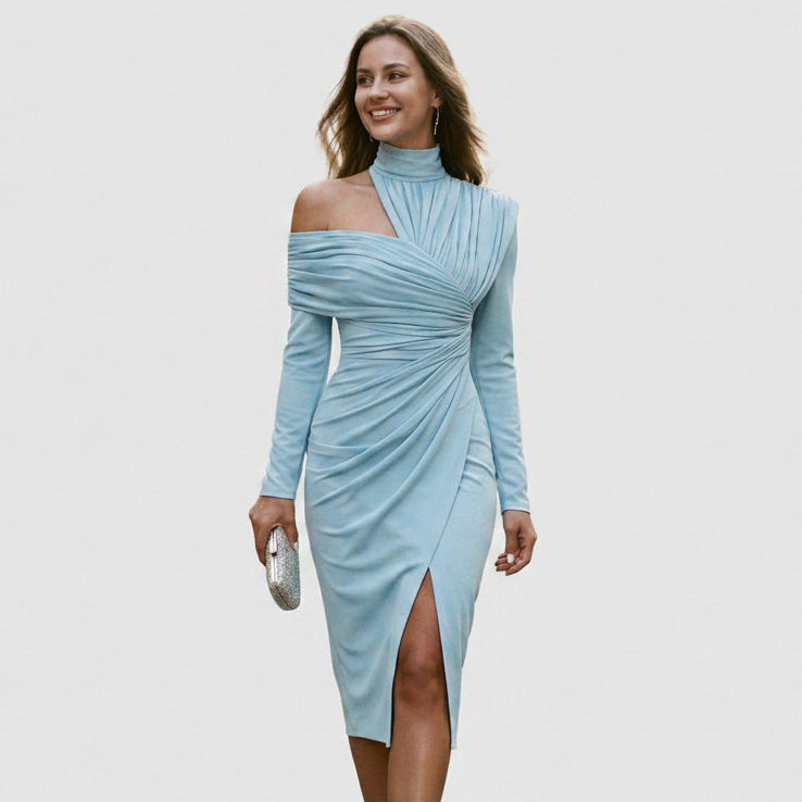 Coralie - Elegant Asymmetric One-Shoulder Evening Dress