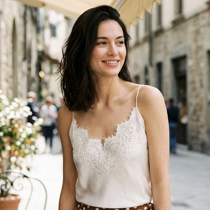 Eleanor - Elegant Lace Camisole Top