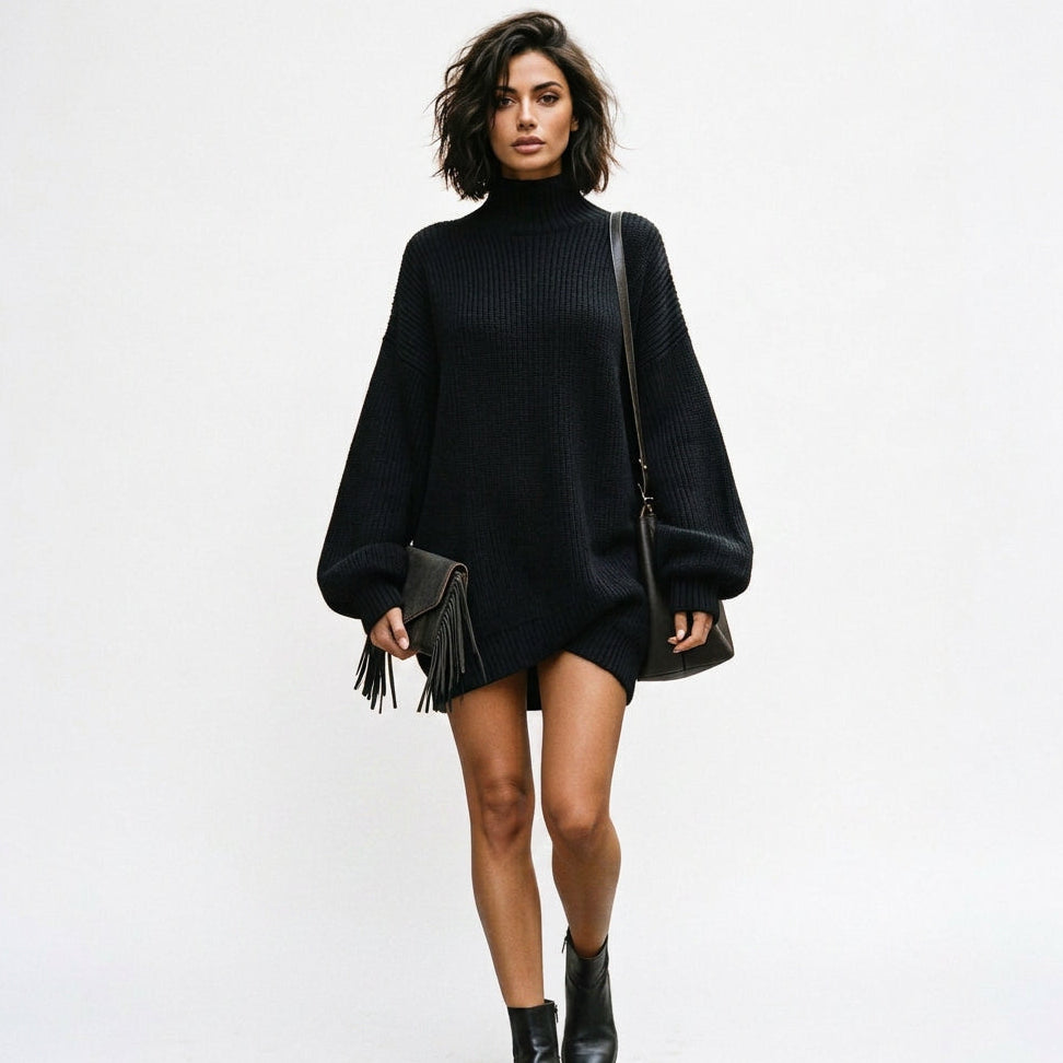 Danica - Cozy Vintage Knit Mini Dress