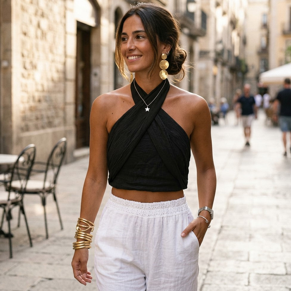 Giselle - Stylish Fitted White Tank Top for Women