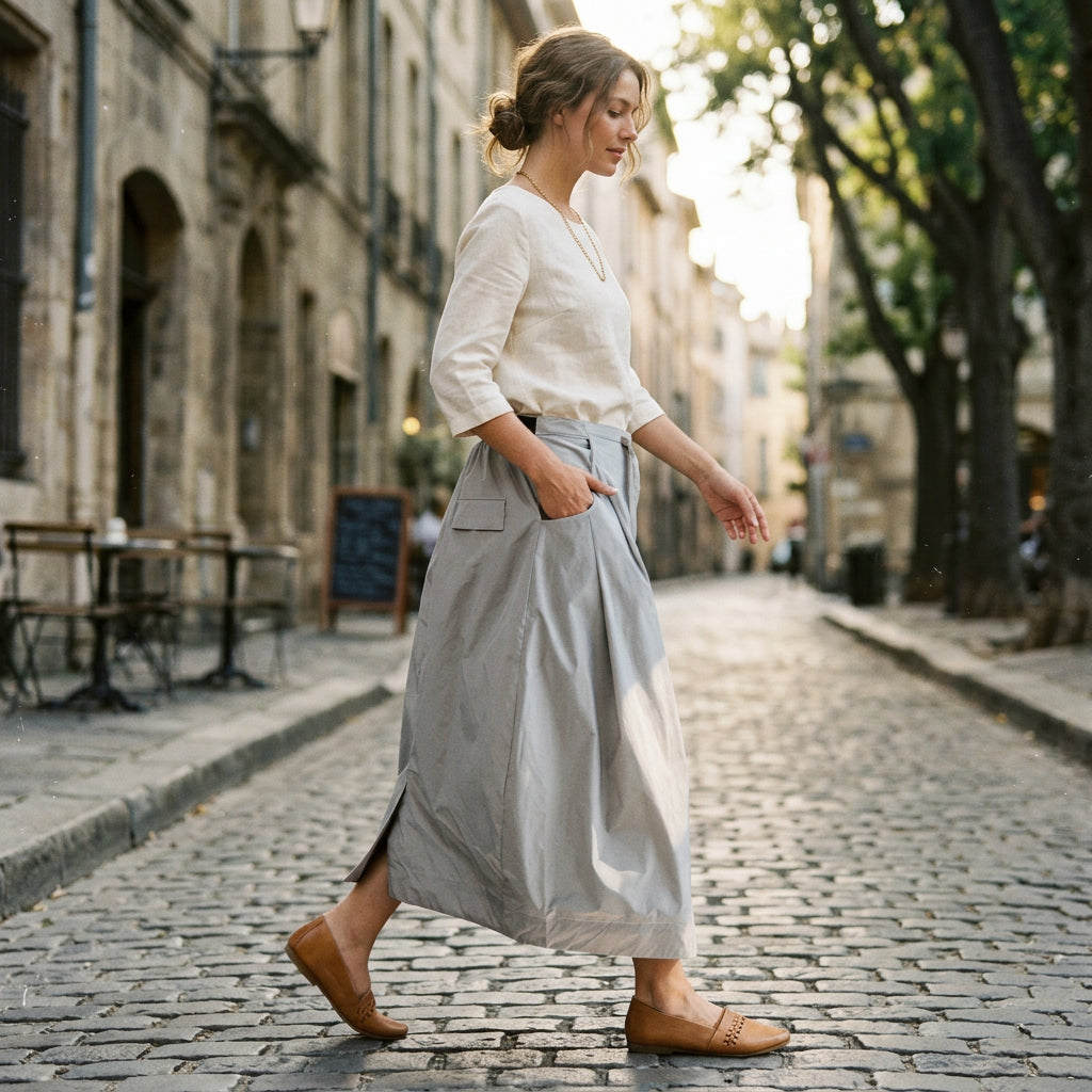 Lillian - Elegant Plus Size Maxi Skirt