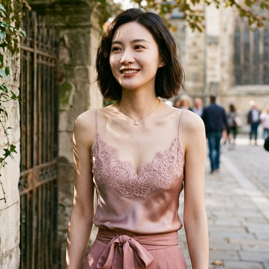 Eleanor - Elegant Lace Camisole Top