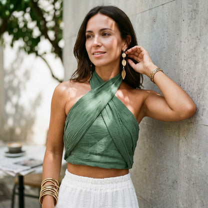 Giselle - Stylish Fitted White Tank Top for Women
