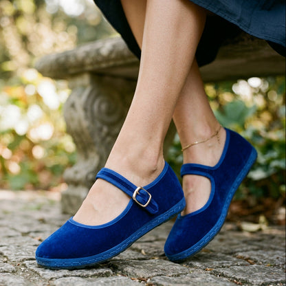 Thais - Stylish Casual Velvet Ballet Flats