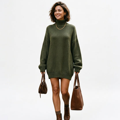 Danica - Cozy Vintage Knit Mini Dress