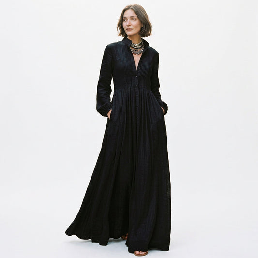 Sloane - Chic Long Sleeve Maxi Dress for Women