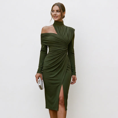 Coralie - Elegant Asymmetric One-Shoulder Evening Dress