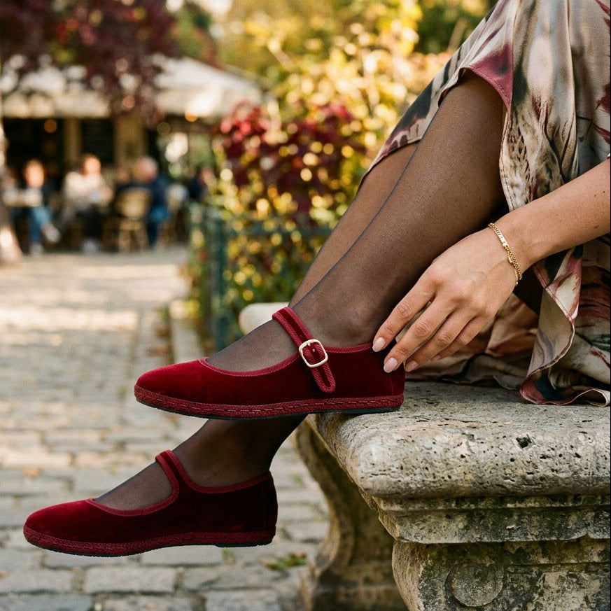 Thais - Stylish Casual Velvet Ballet Flats