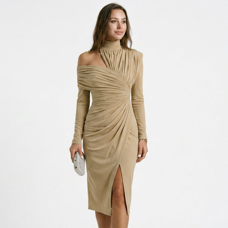 Coralie - Elegant Asymmetric One-Shoulder Evening Dress