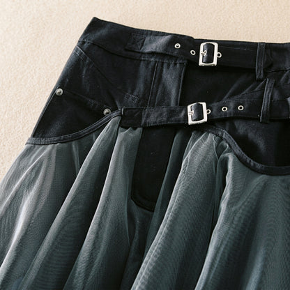 Katarina - Elegant Patchwork Tulle Skirt
