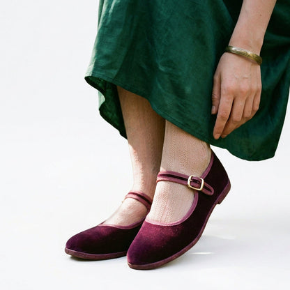 Thais - Stylish Casual Velvet Ballet Flats