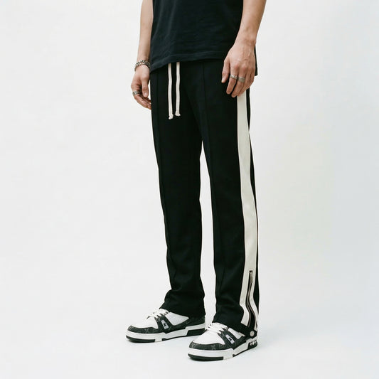 90s Inspired Straight Fit Cotton Blend Pants