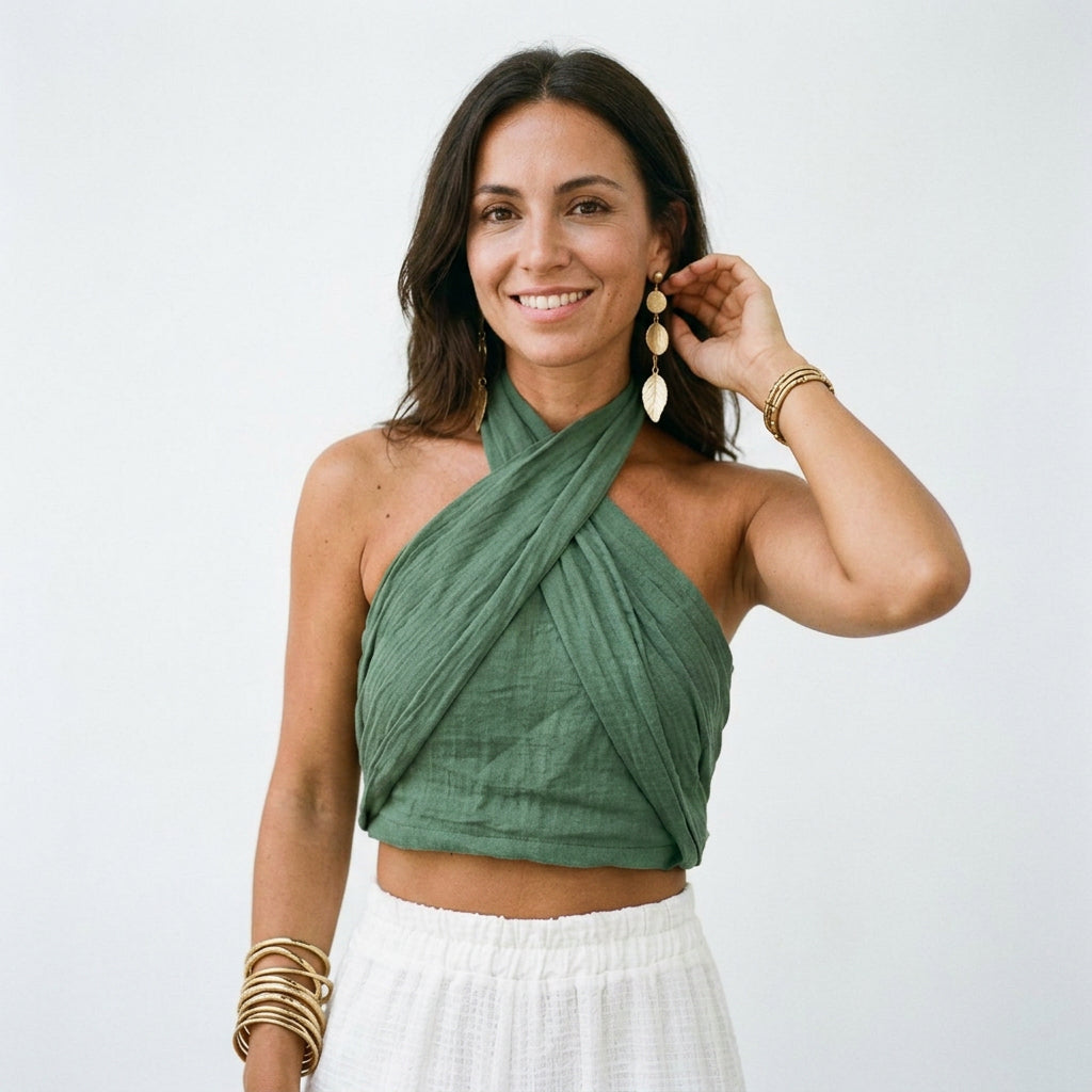 Giselle - Stylish Fitted White Tank Top for Women