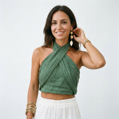 Giselle - Stylish Fitted White Tank Top for Women