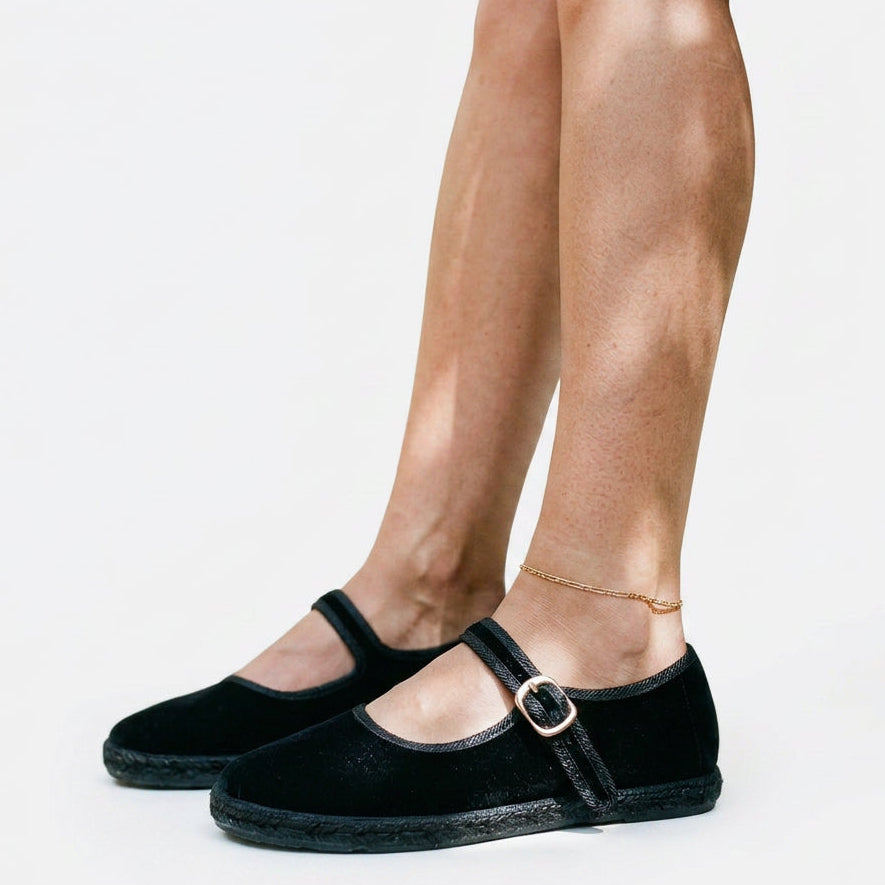 Thais - Stylish Casual Velvet Ballet Flats