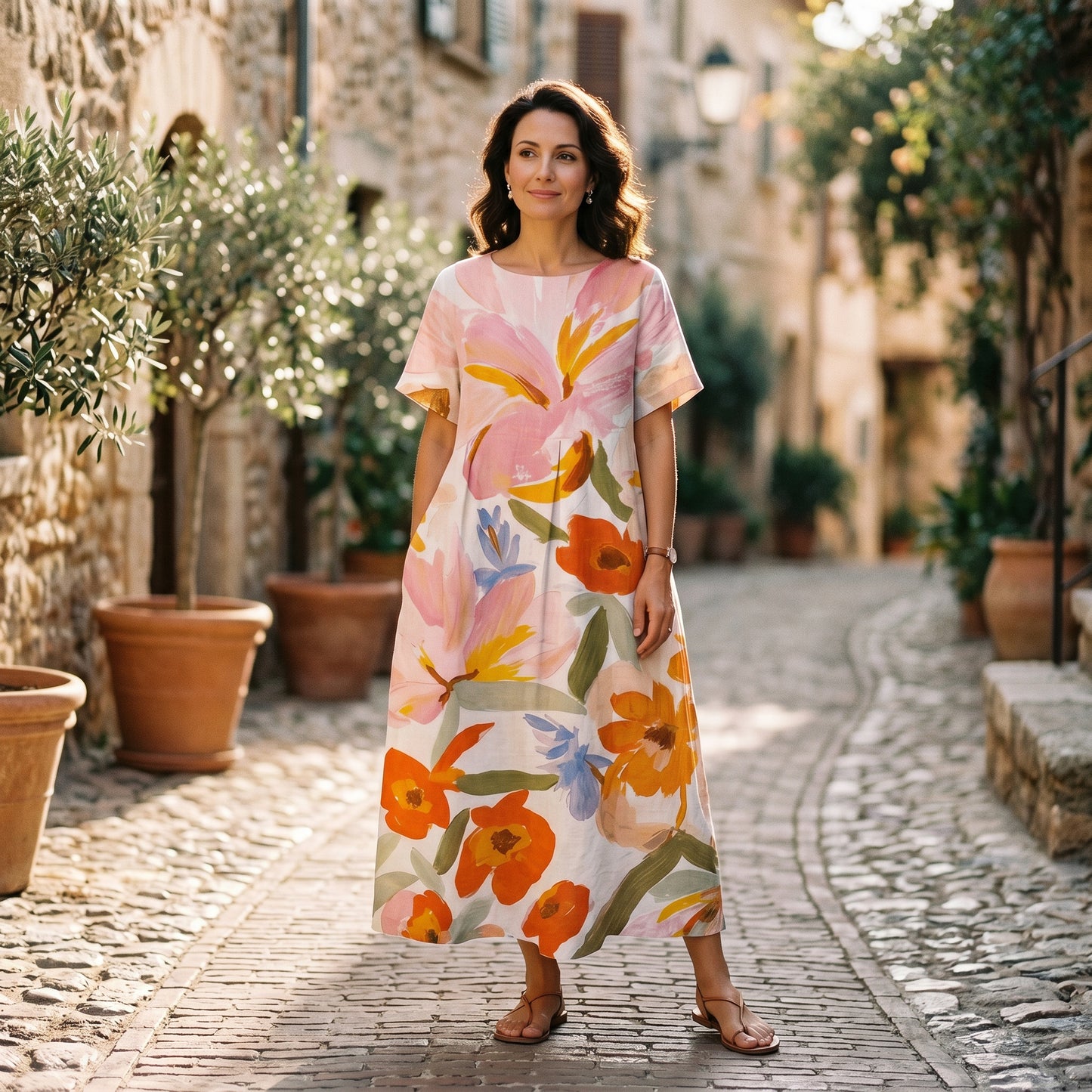 Abby - Floral Plus Size Summer Dress done 06-03-2026