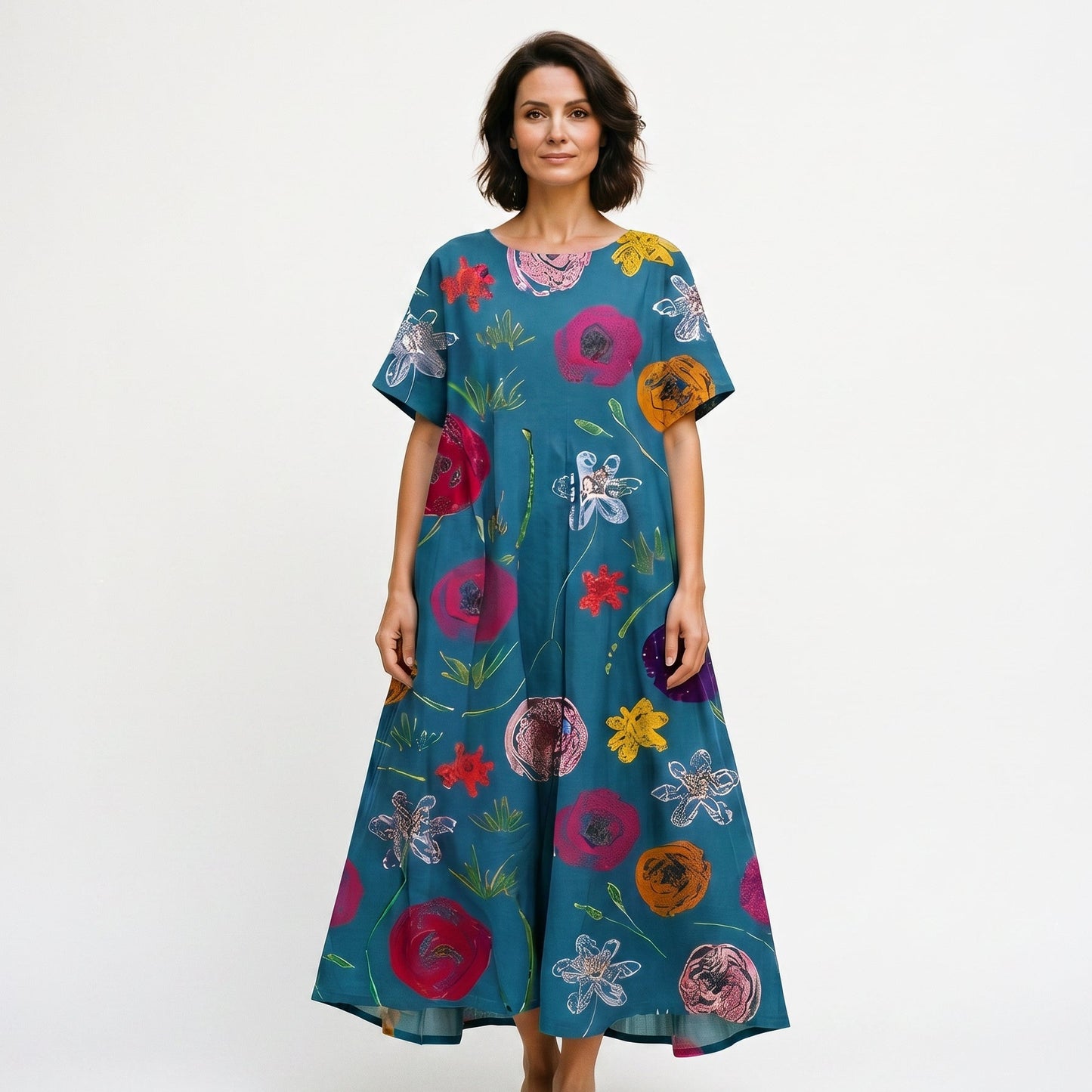 Abby - Floral Plus Size Summer Dress done 06-03-2026